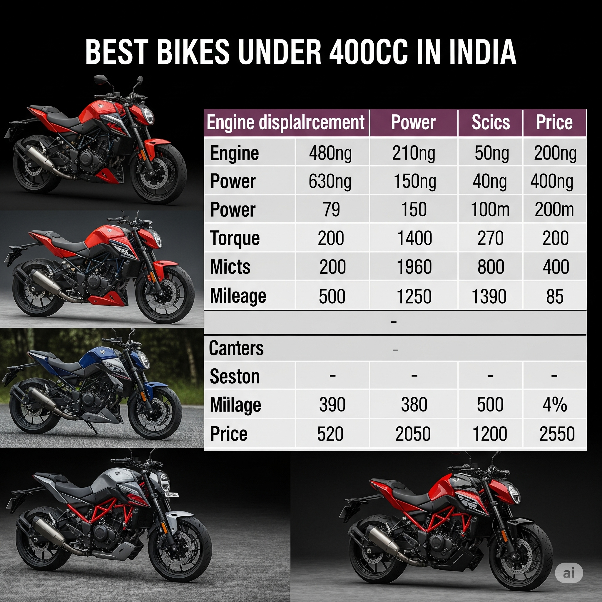 Best Bikes Under 400cc in India